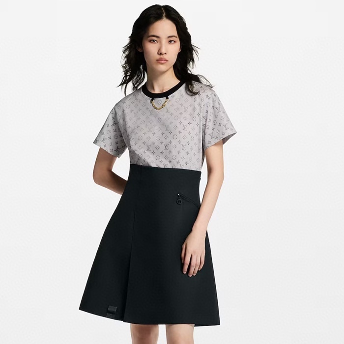 ルイヴィトンレディースウォッシュドモノグラムシャツc7744