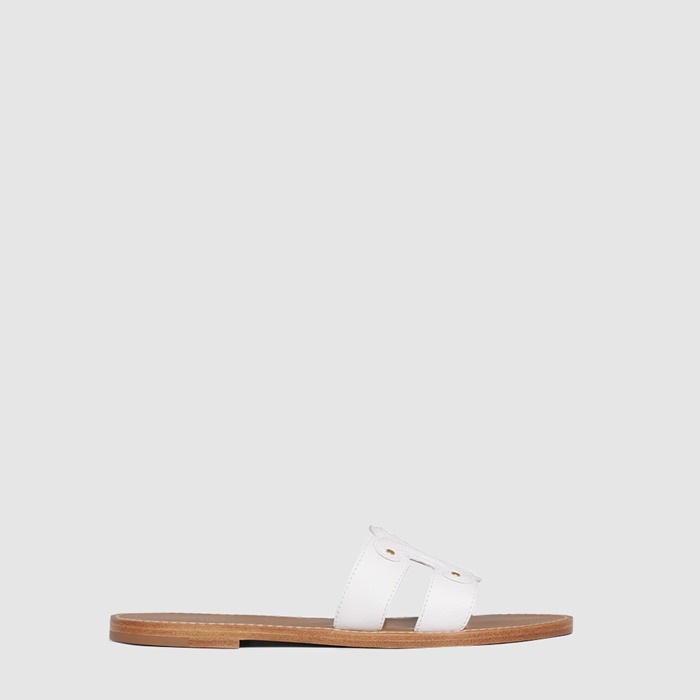 セリーヌレディーストリオンフミュールカーフスキンs6350