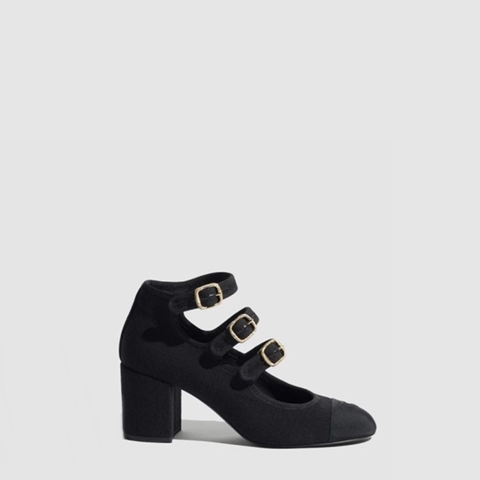 シャネルレディースメリージェーンシューズs6375