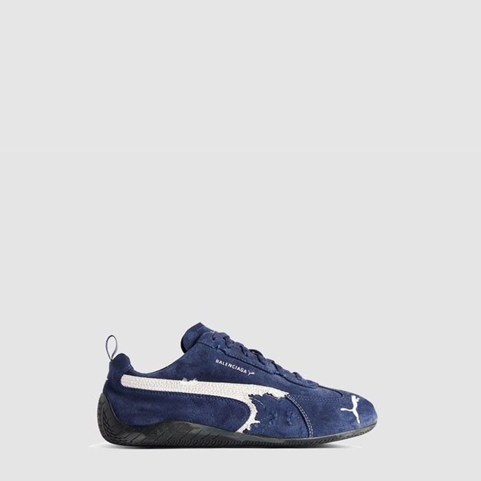 バレンシアガユニセックススピードキャットスエードスニーカーs6391