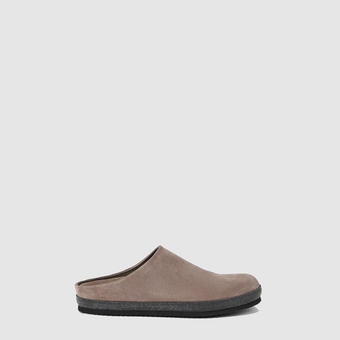 ブルネロクチネリレディーススエードブローファーs6484