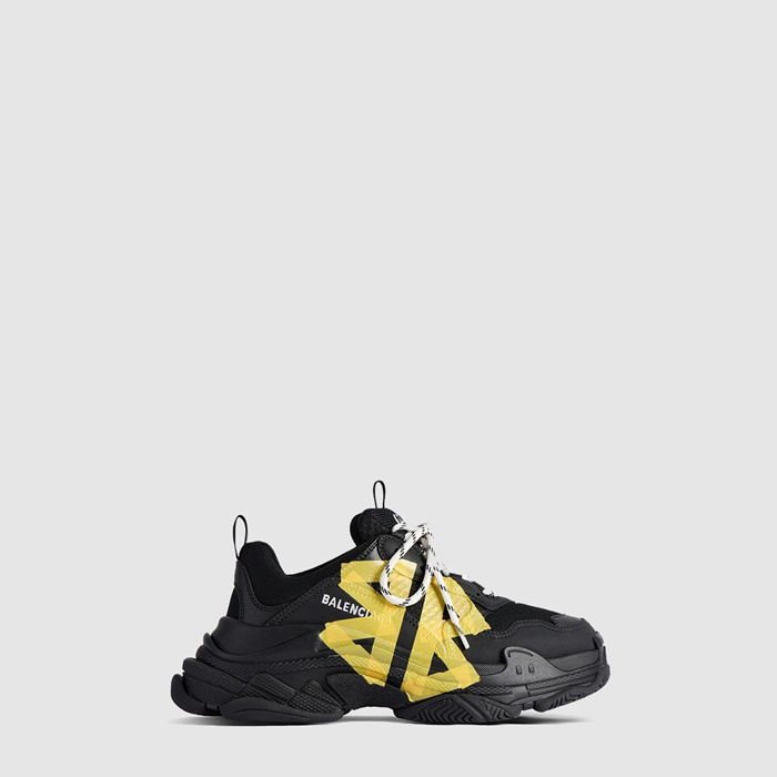 バレンシアガユニセックストリプルテープタイプスニーカーs6487