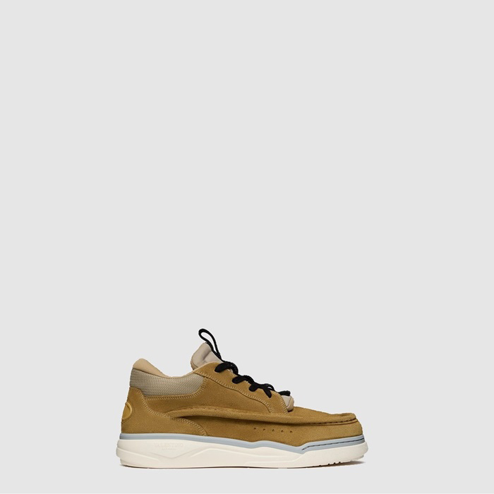 ヴァレンティノメンズトップランブーツスプリットレザースニーカー-s6599