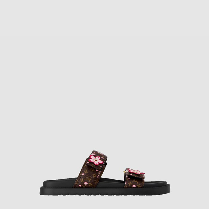 ルイヴィトンレディースサンセットフラットコンフォートミュールs6603