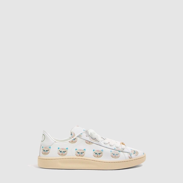 ヴァレンティノレディースナッパカーフスキンスニーカーs6604