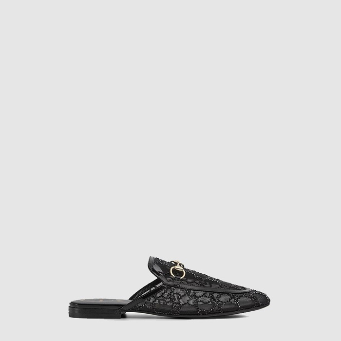 グッチレディースクリスタルプリンスタウンスリッパs6653