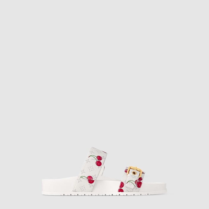 ルイヴィトンレディーススプリングダイアフラットコンフォートミュールs6724