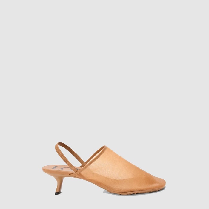 ロエベレディースペタルスリングバッグヒールサンダルs6748