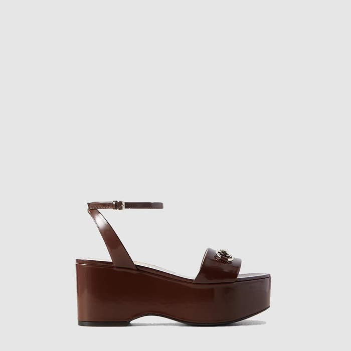 グッチレディースホースビットプラットフォームサンダルs6780