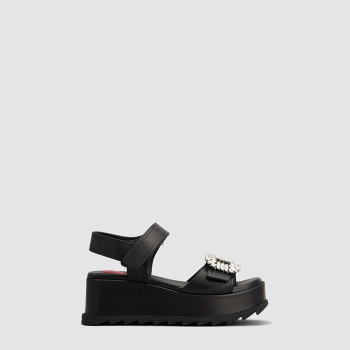 ロジェヴィヴィエレディーススライディーヴィヴィウェッジサンダルs7025