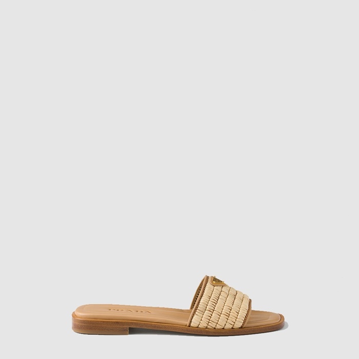 プラダレディースクロシェスライドs7075