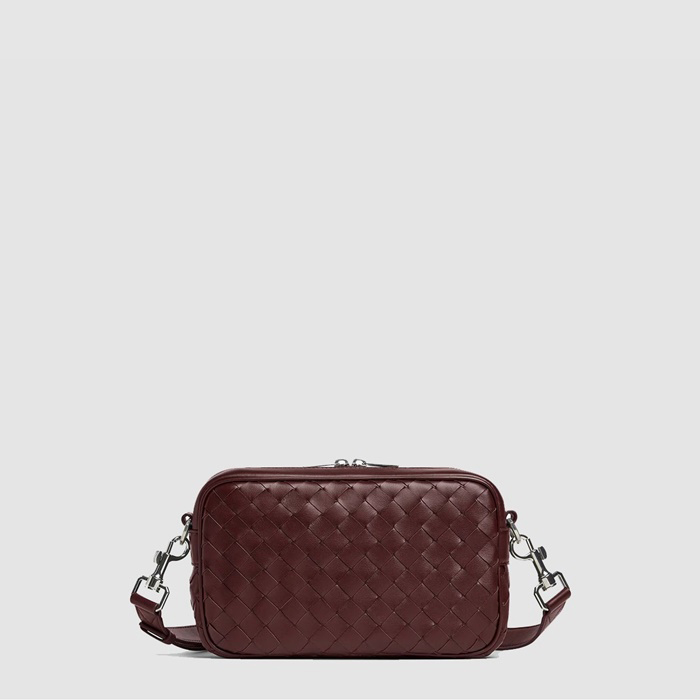 ボッテガヴェネタメンズスモールイントレチャートカメラバッグb7824
