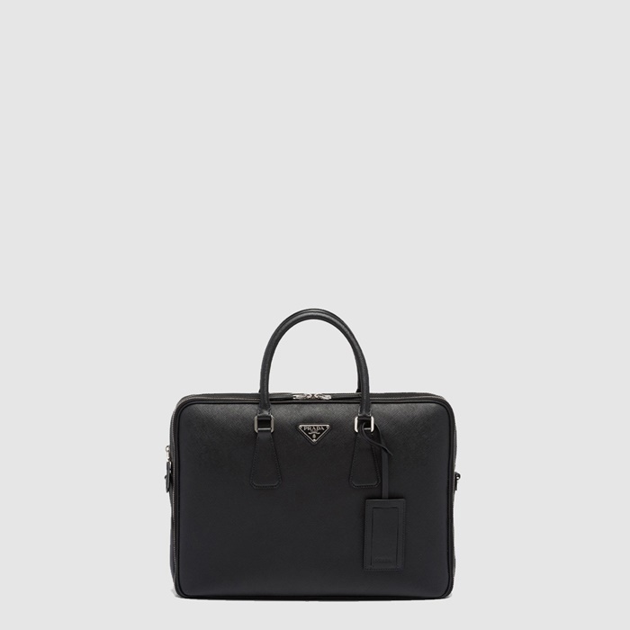 プラダメンズサフィアーノレザーブリーフケース2E022b8181