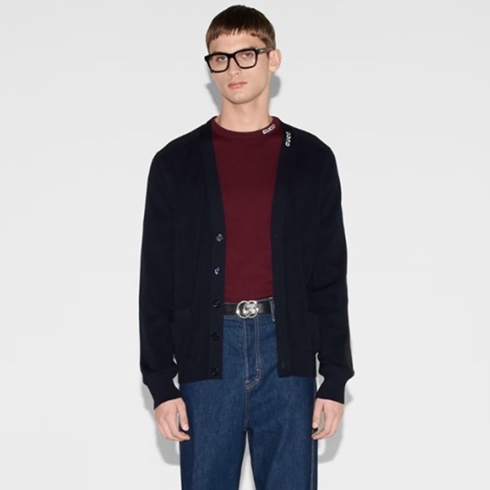 グッチメンズネックニットカーディガンc7803
