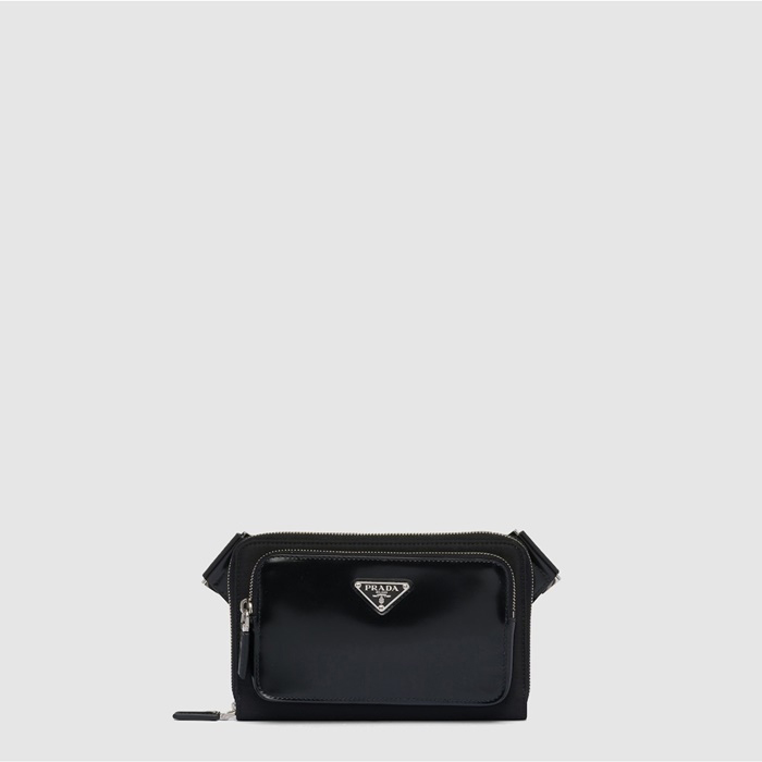 プラダメンズブラッシュドレザーベルトバッグb9104