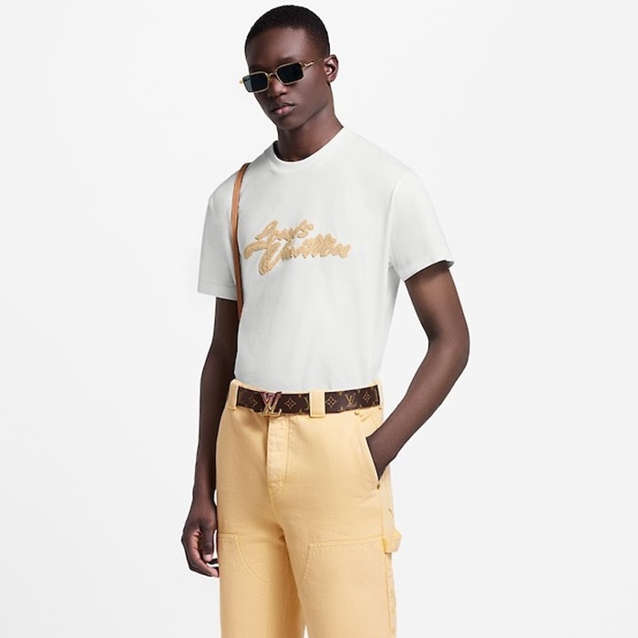 ルイヴィトンメンズラウンド半袖Tシャツc7829