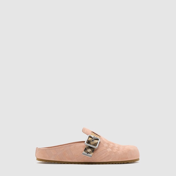 バーバリーメンズチェックスエードウーチンs7095