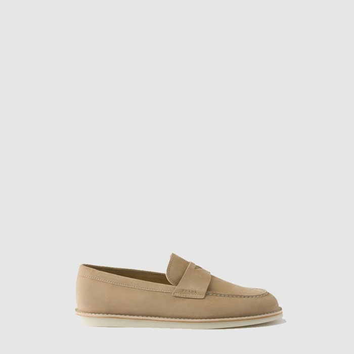 プラダメンズブリーチドスエードローファーs7159