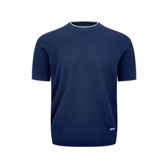 プラダメンズラウンド半袖Tシャツc7918