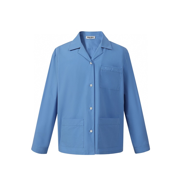 ミュウミュウユニセックスモダンシャツc7923