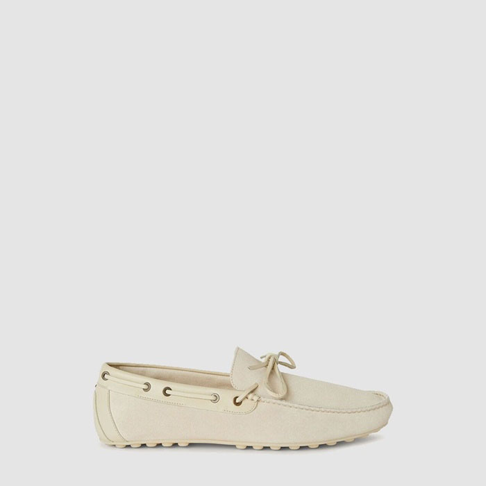 ロロピアーナメンズドットソールワークモカシンs7589