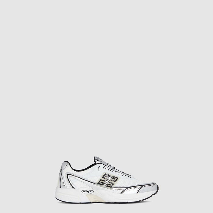 ジバンシィメンズメッシュ合成レザーランナーs7691