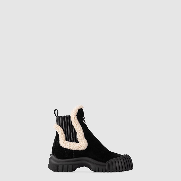 ルイヴィトンレディースルビーフラットアンケルブーツs7790