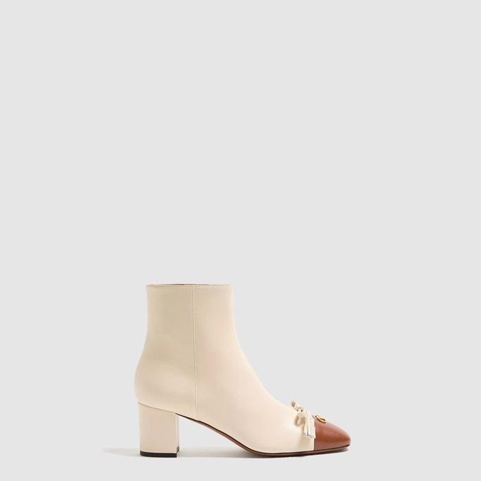 ヴァレンティノレディースバレエデュロワキッドスキンレザーアンケルブーツs7809