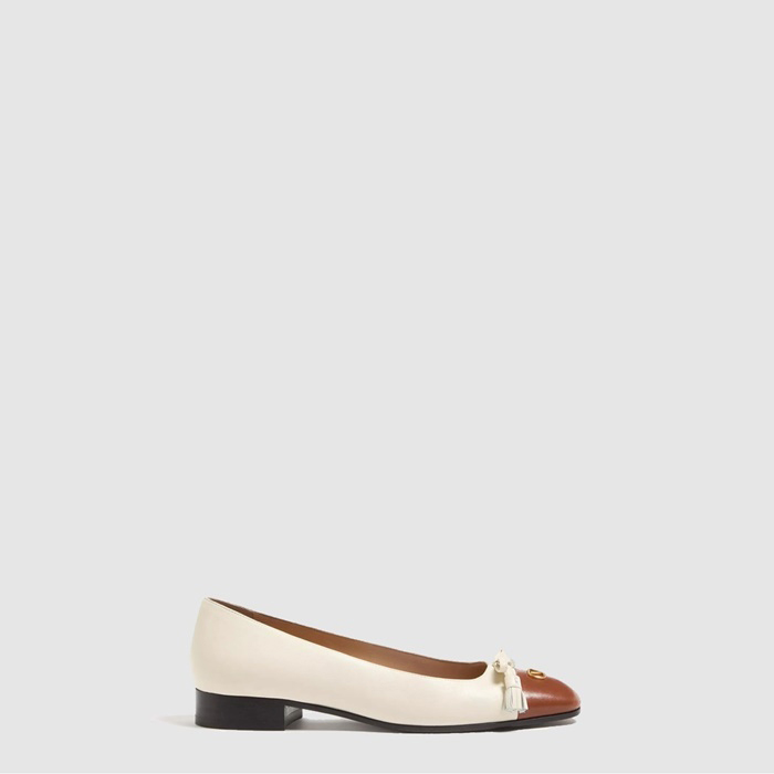 ヴァレンティノレディースバレエデュロワポニーエフェクトカーフスキンバレリーナs7813