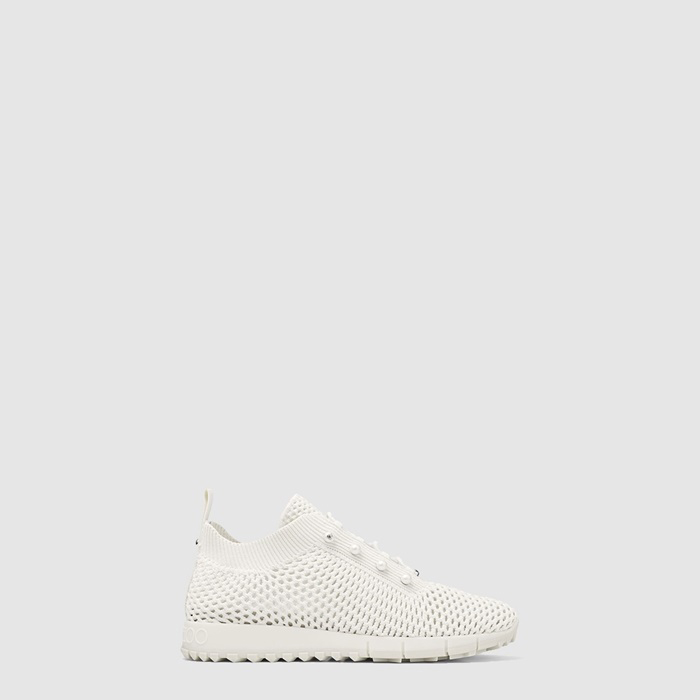 ジミーチュウレディースヴェレスラッテクロシェニットスニーカー-s7895