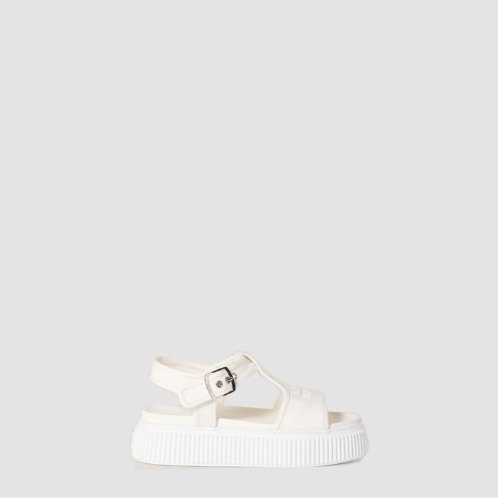 ミュウミュウレディースデニムプラットフォームサンダルs7940