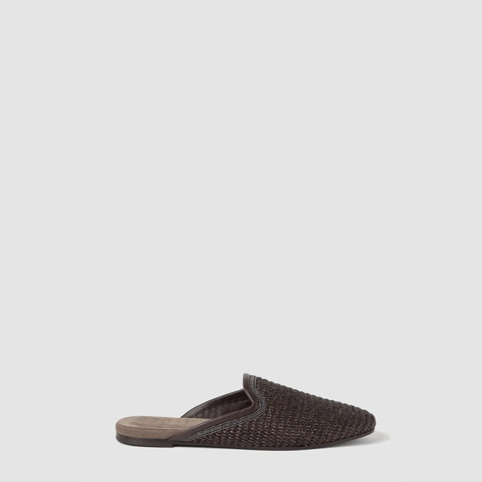 ブルネロクチネリレディーステクノラフィアスリッパs7986