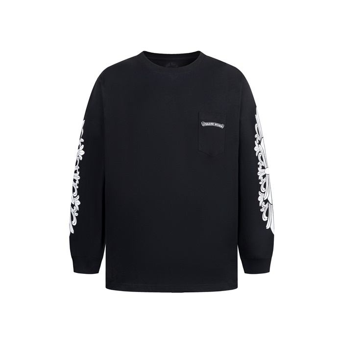 クロムハーツメンズラウンド長袖Tシャツc8021