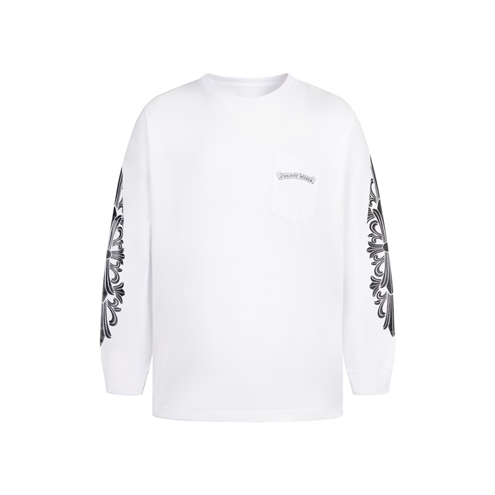 クロムハーツメンズラウンド長袖Tシャツc8022