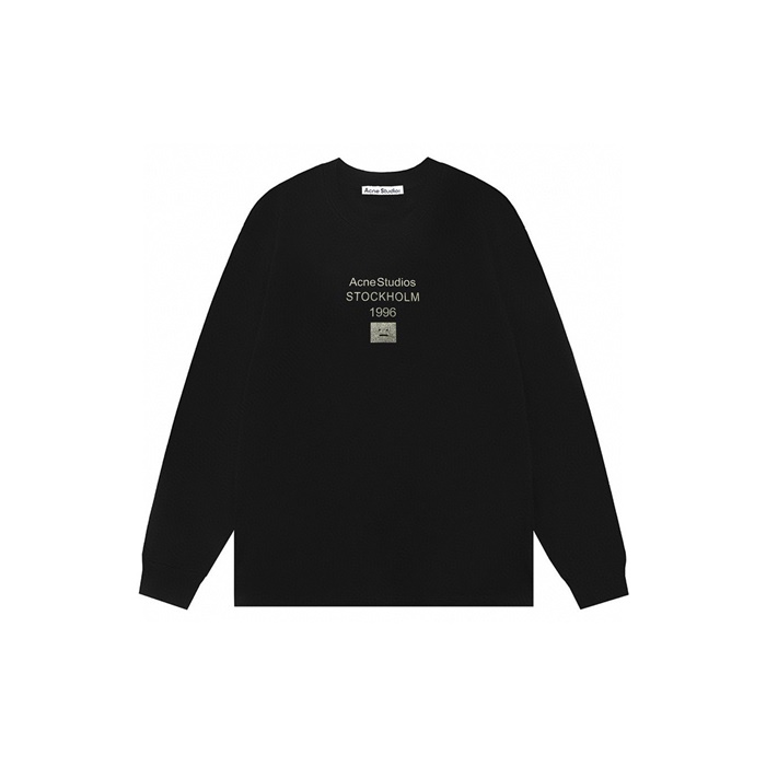 アクネストゥディオズメンズクルーネック長袖Tシャツc8054