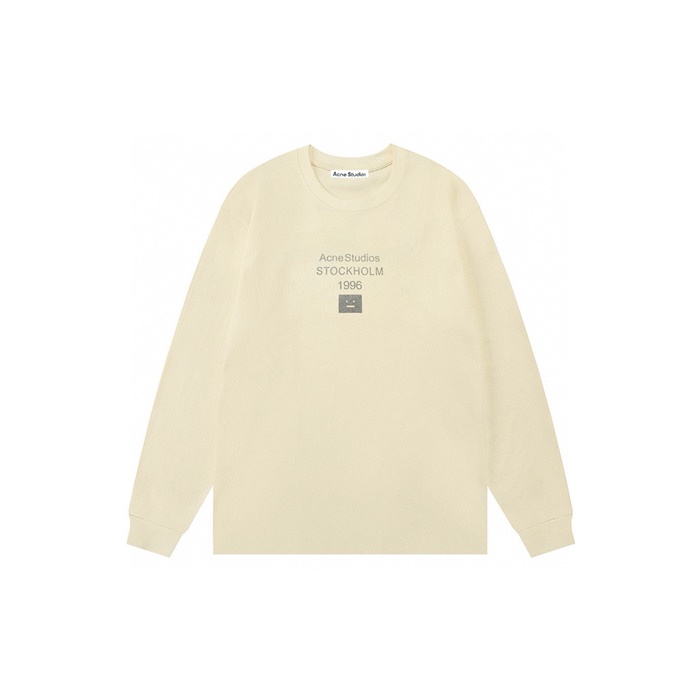 アクネストゥディオズメンズクルーネック長袖Tシャツc8057