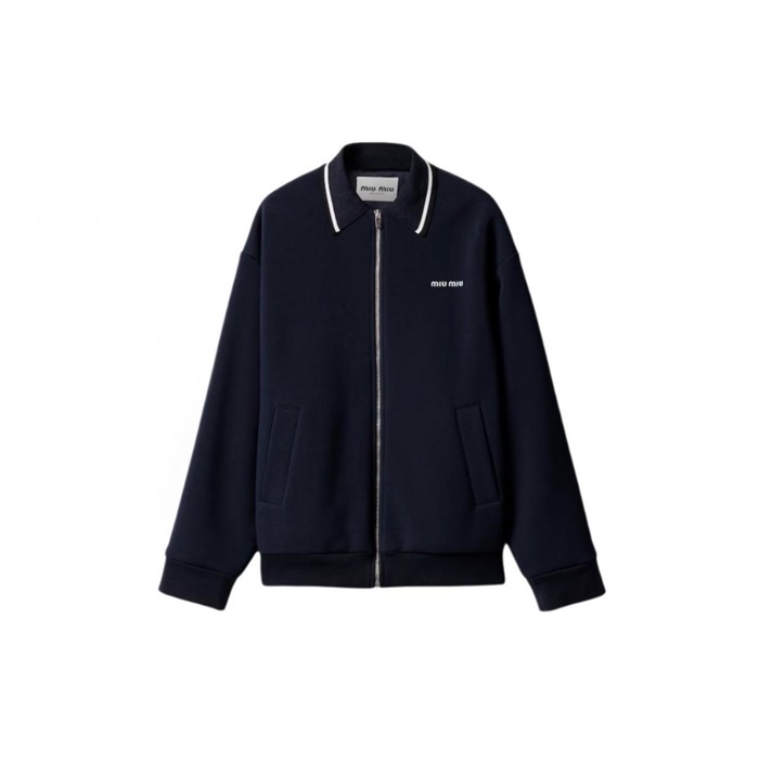 ミュウミュウメンズジップアップニット-c8045