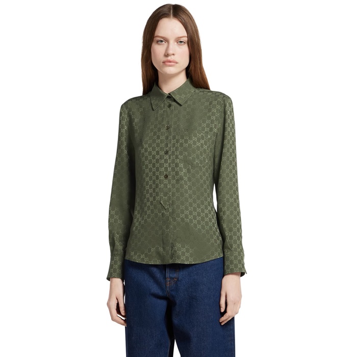 グッチレディースオフィディアシャツc8047