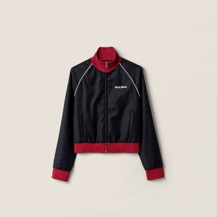 ミュウミュウレディースブルゾンジャケットc8050