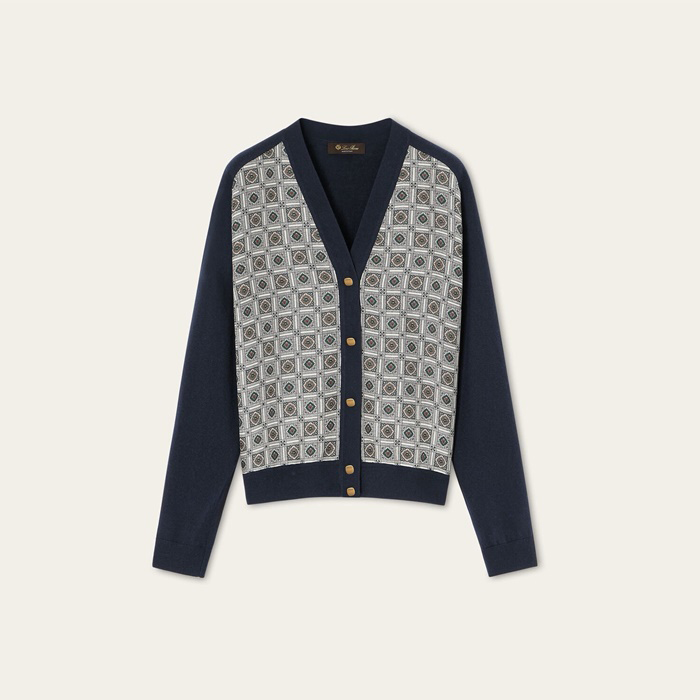 ロロピアーナレディースネックカーディガンc8057