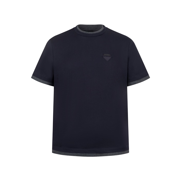 プラダメンズラウンド半袖Tシャツc8085