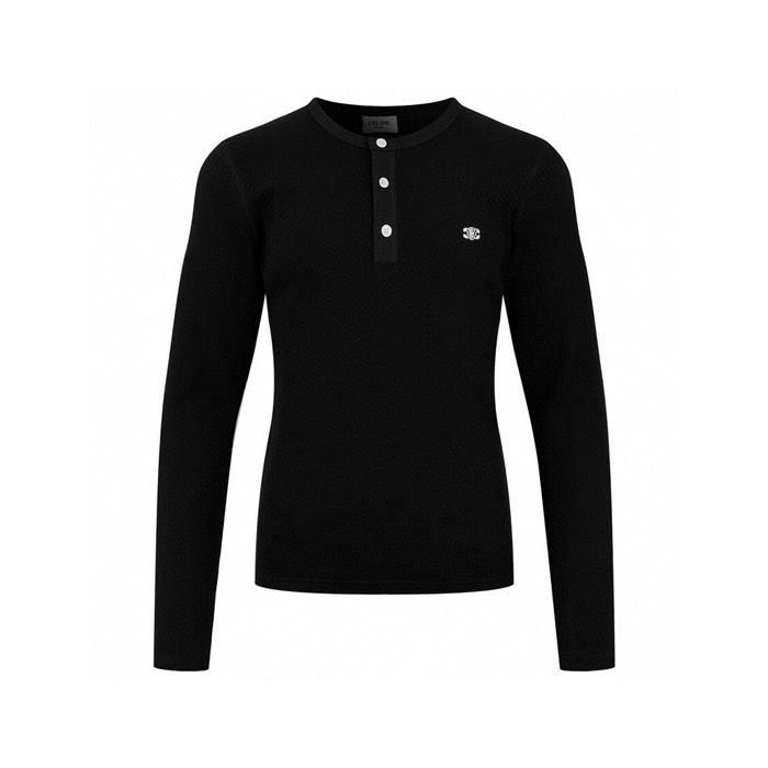 セリーヌメンズラウンド長袖Tシャツc8101