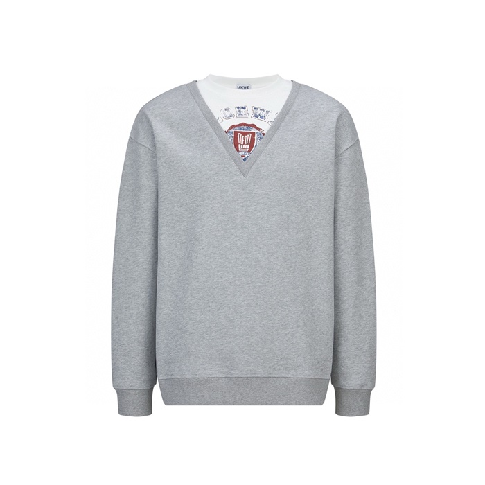 ロエベメンズラウンド長袖Tシャツc8115