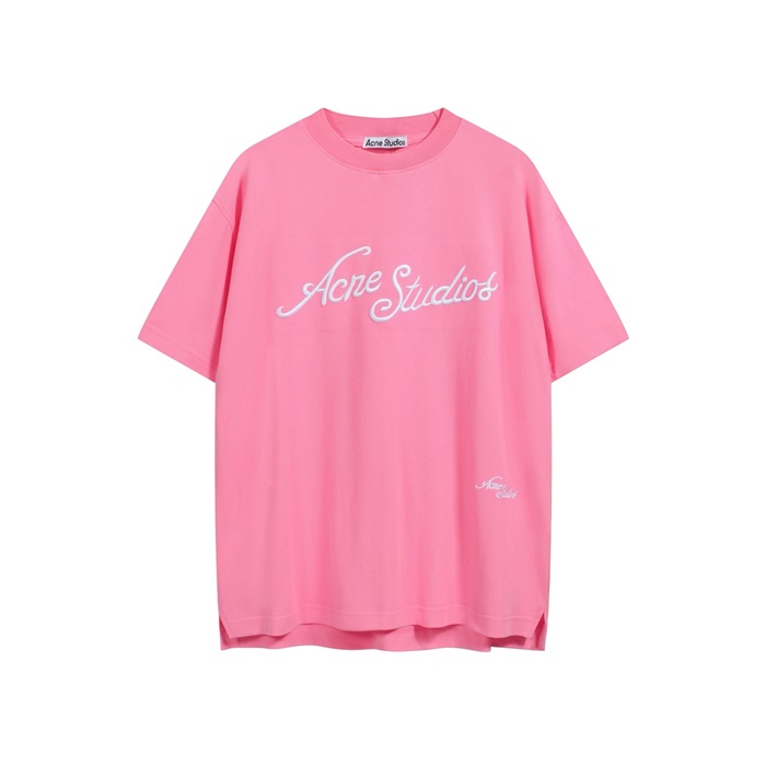 アクネストゥディオズユニセックスラウンド半袖Tシャツc8135