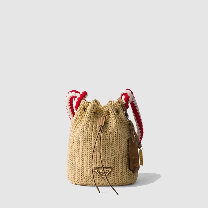 プラダレディースクロシェミニバケットバッグ1E068b9665