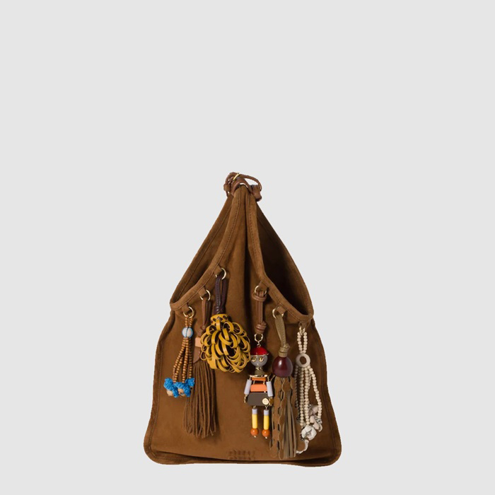 ミュウミュウレディーストリックスエードバッグ-b9842