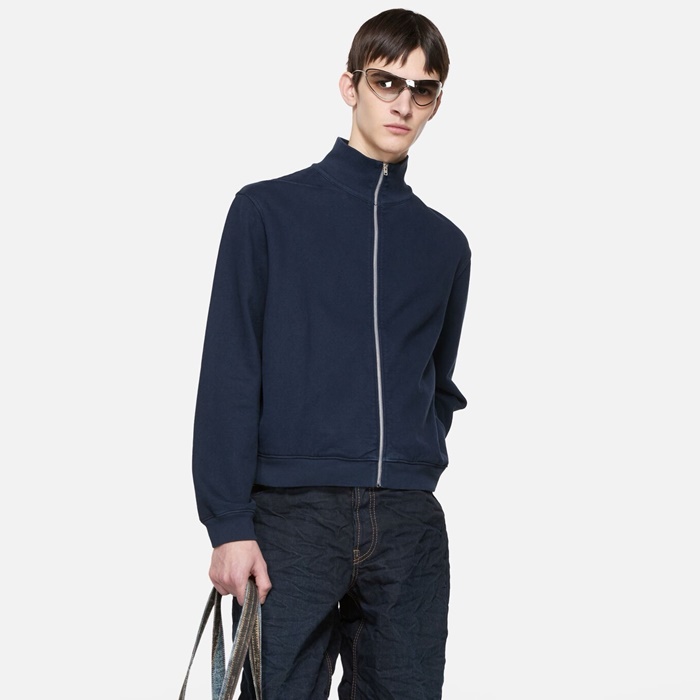 アクネストゥディオズメンズジップアップスウェットシャツ-c8329