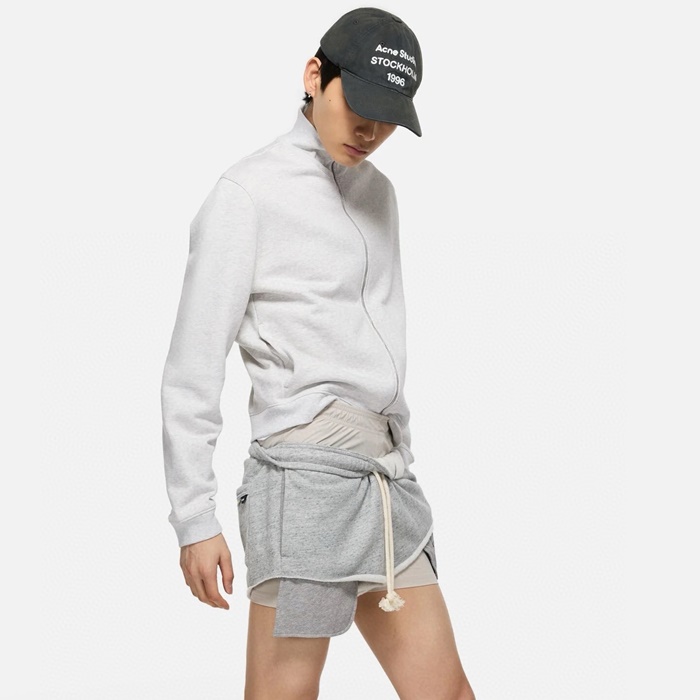 アクネストゥディオズメンズジップアップスウェットシャツ-c8330