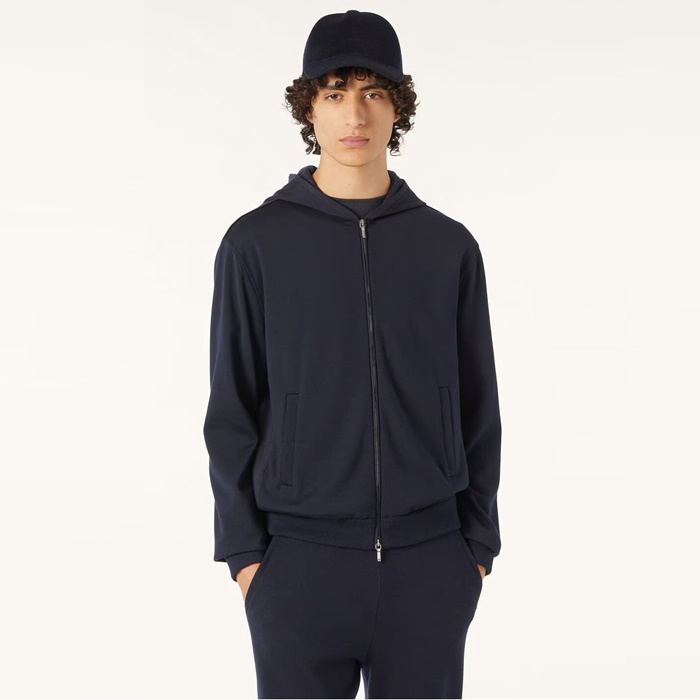 ロロピアーナメンズジップアップフーディ-c8347