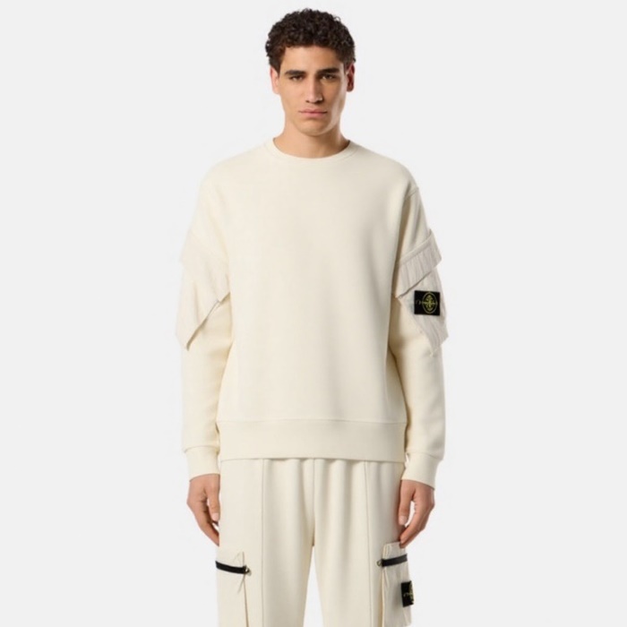 ストーンアイランドメンズラウンドスウェットシャツc8366